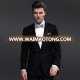 New style wedding dress suit for men 70% wool one button black Tuxedos