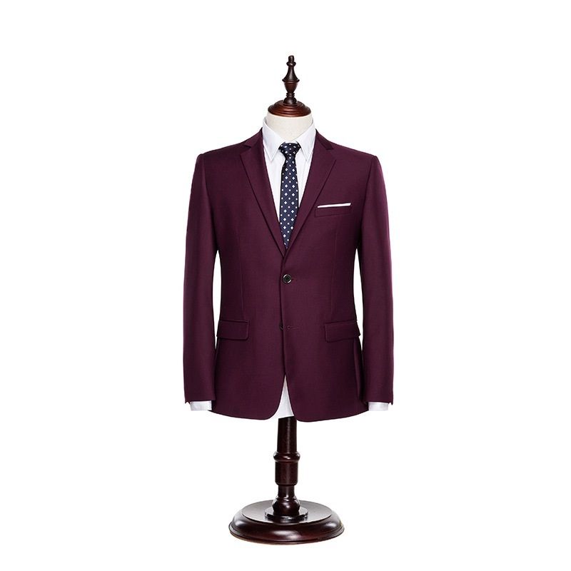 Red Slim Fit Custom Men′s Suits Tuxedo